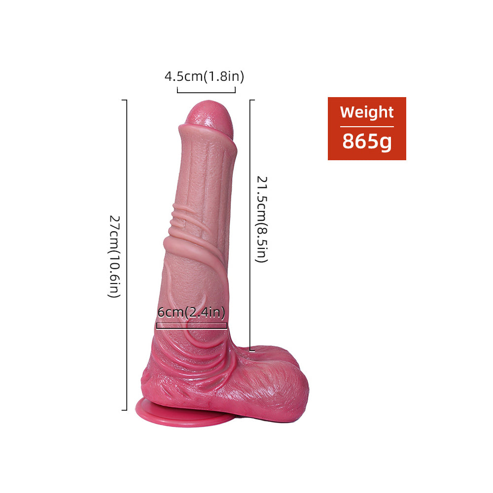 Double Foreskin Silicone Dildo Real Texture Stimulates Allovers Dildo-Uxolclub