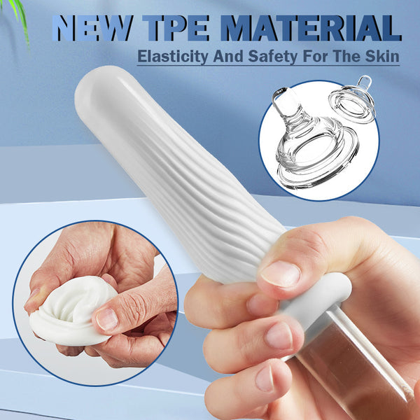 Manual Disposable Elastic Male Transparent Masturbator