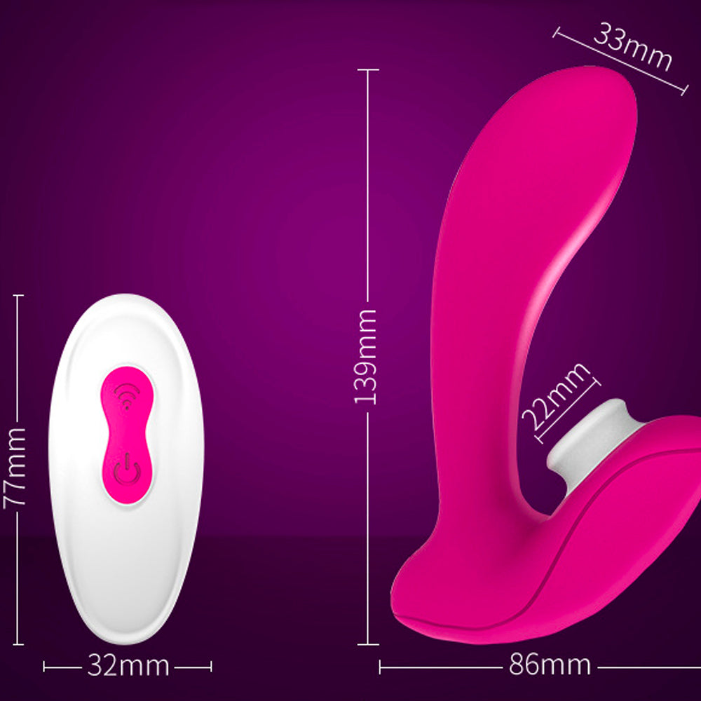 Sucking Vibrating Dildo - Female Vibrator with Vibrating Suction-Uxolclub