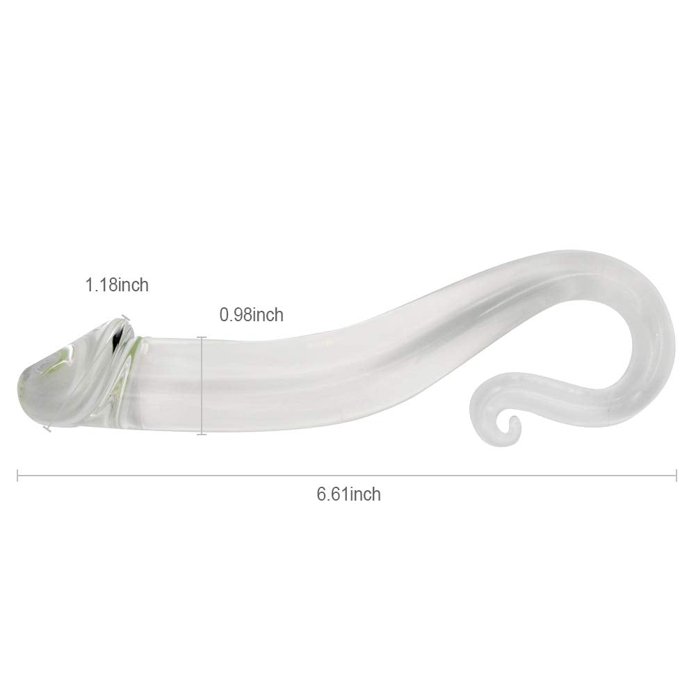 Glass Dildo G-spot Stimulate Crystal Massager-Uxolclub