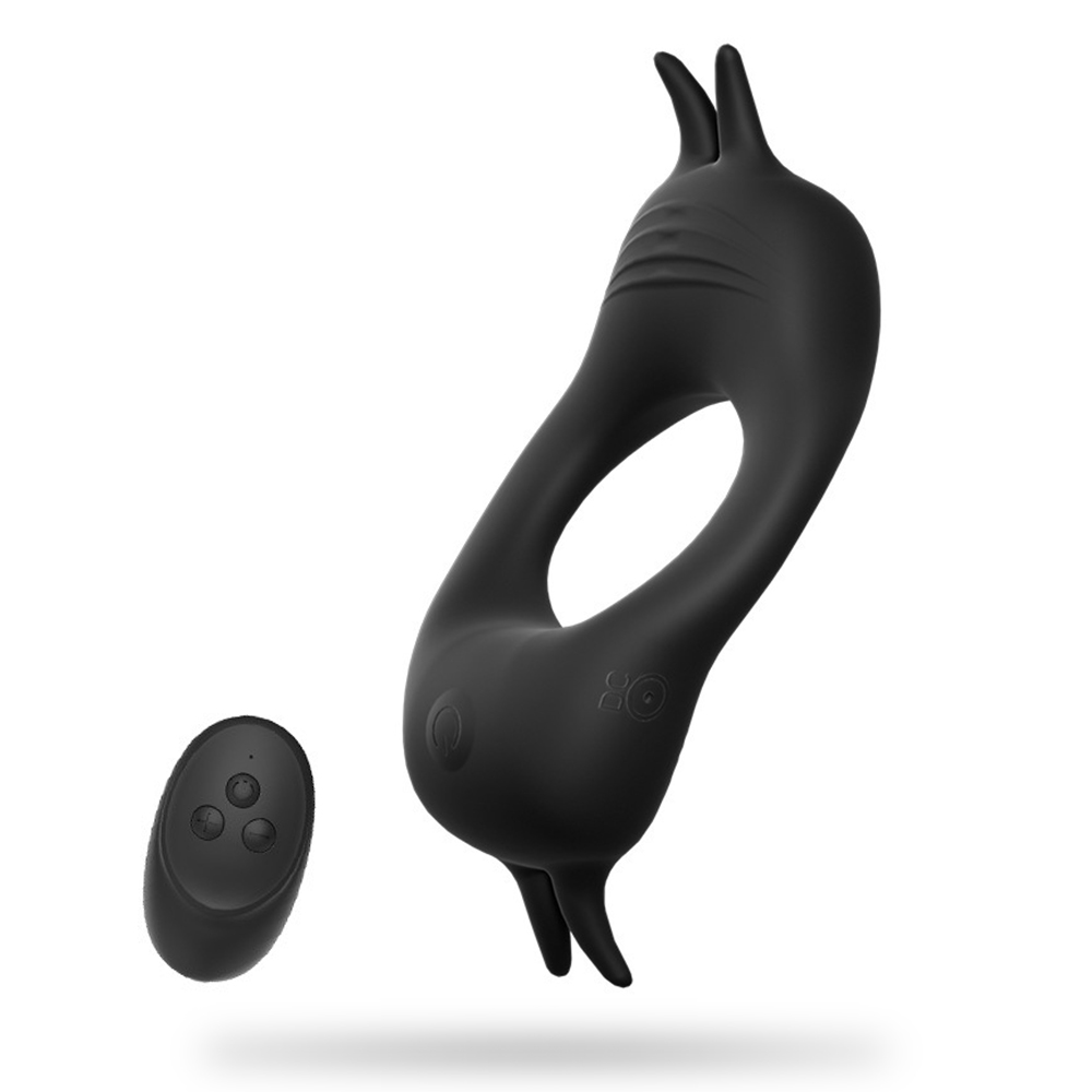 Cock Ring Vibrator with 10 Vibration Modes Remote Control