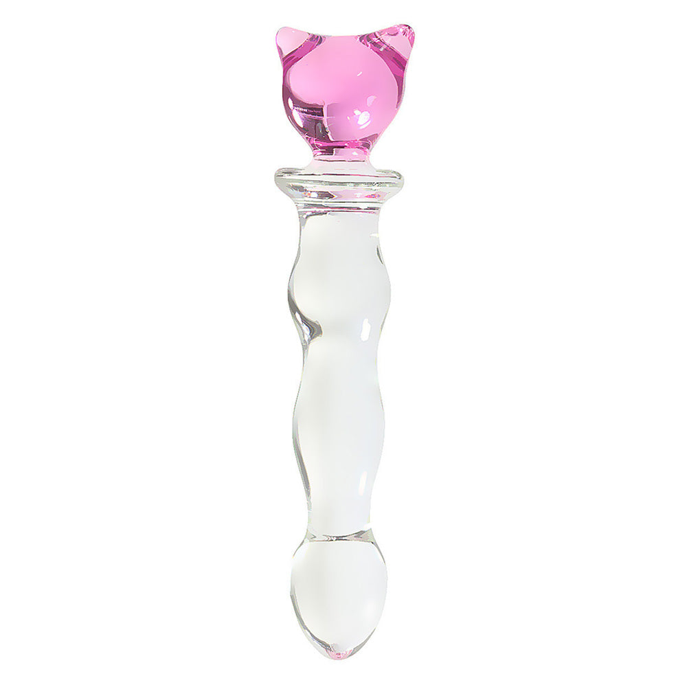 Pull Beads Crystal Glass Dildo Masturbator Butt Plug-Uxolclub
