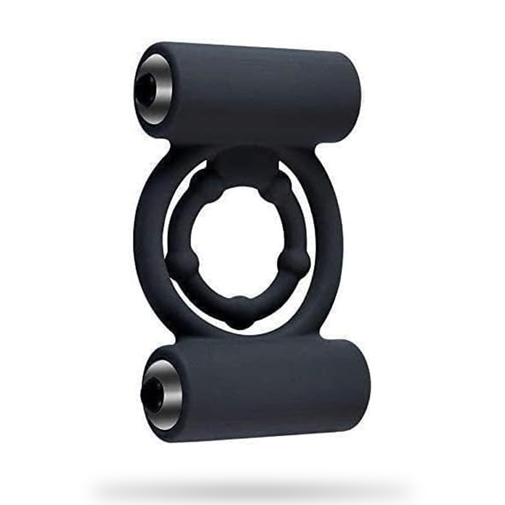 Silicone Time-Delay Vibration Double Bullet Lock Ring