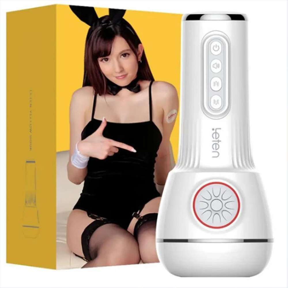 Leten 10 Vibrating & Sucking Masturbation Cup with Heated Voice