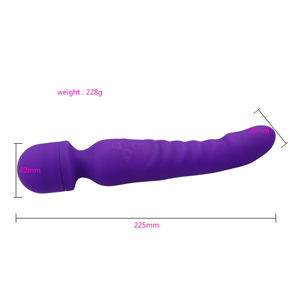 Magnetic Magic Wand Rechargeable  Silicone Vibrating Dildos-Uxolclub