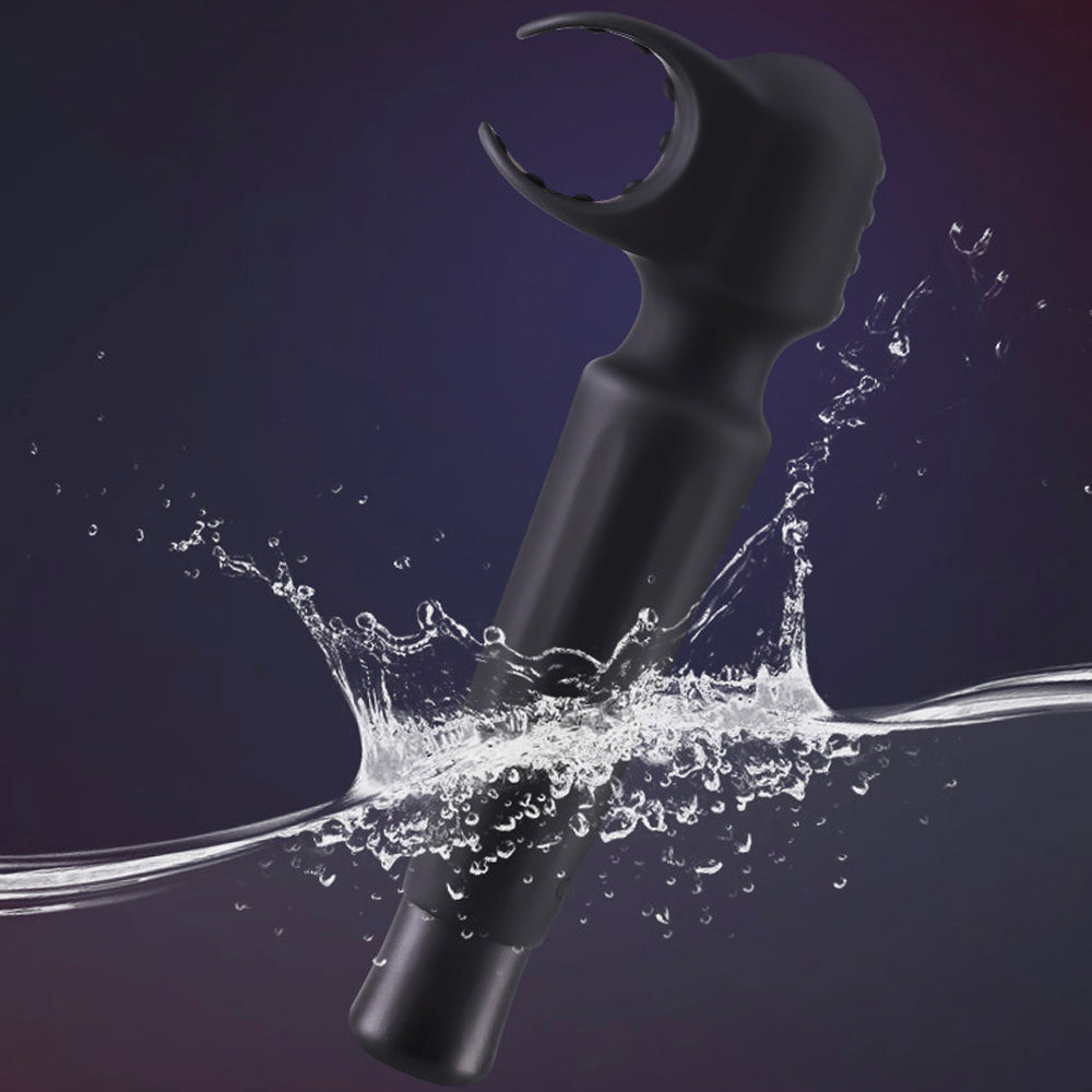 Black Magic Wand Rechargeable Multifunctional Vibration Mode-Uxolclub
