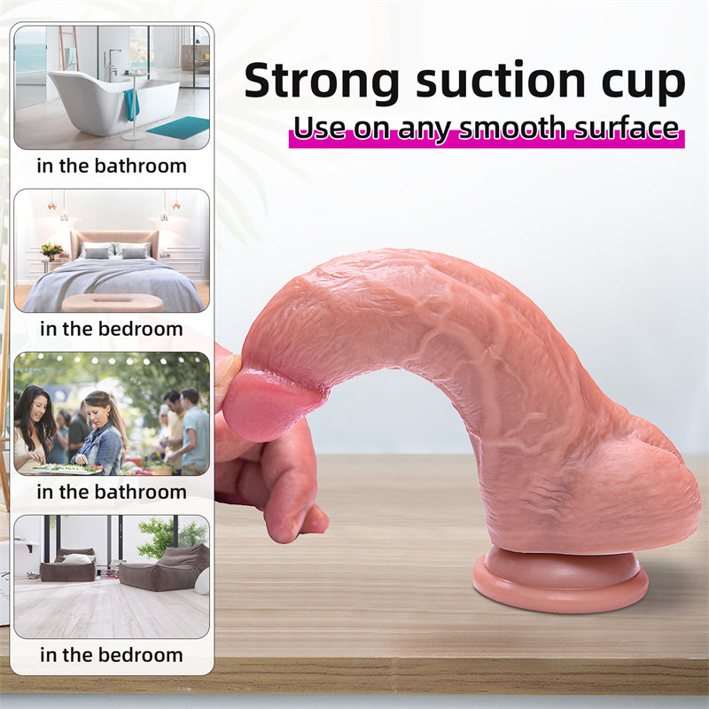 Double Layer Liquid Silicone Dildo-Uxolclub