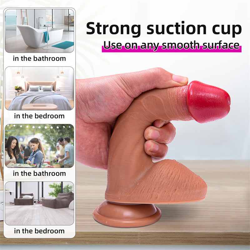 8 Inch Dildo Double Layer Liquid Silicone Allovers Dildo-Uxolclub