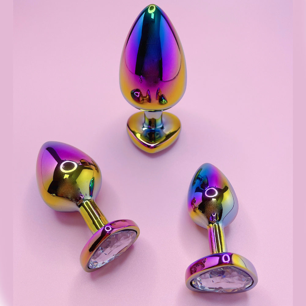 Metal Butt Plug - Anal Toying Colored Stainless Steel Metal Butt Plug-Uxolclub