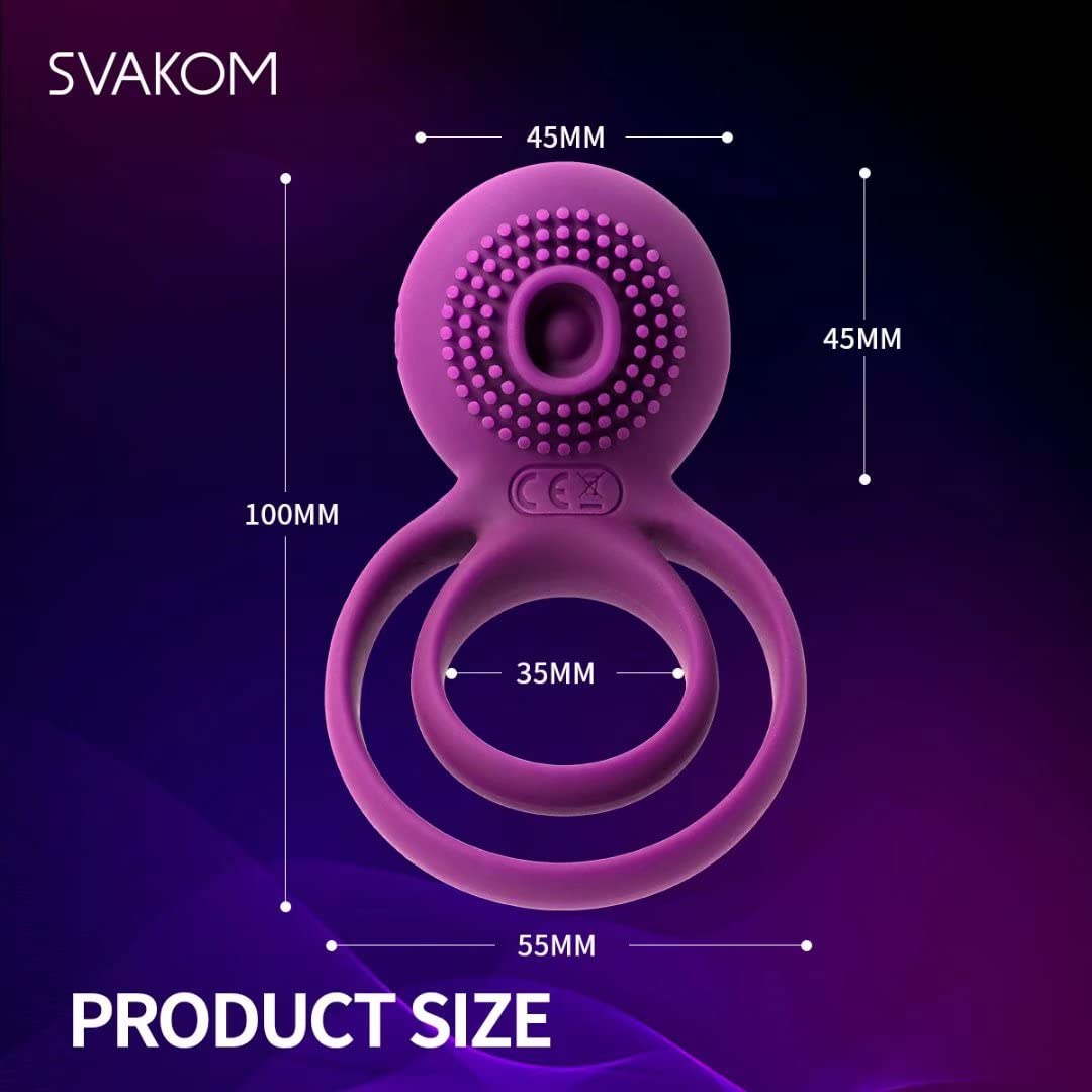 Vibrating Dual Penis Rings Clitoral Vibrator G-Spot Stimulators