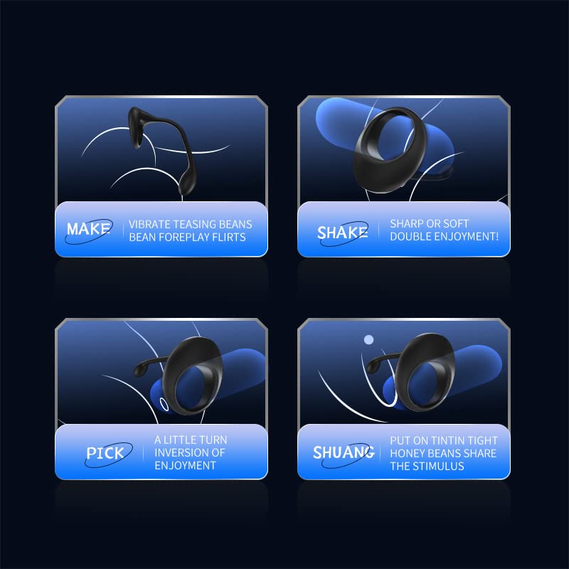 3 in 1 Dual Motor 10 Modes Vibrating Cock Ring