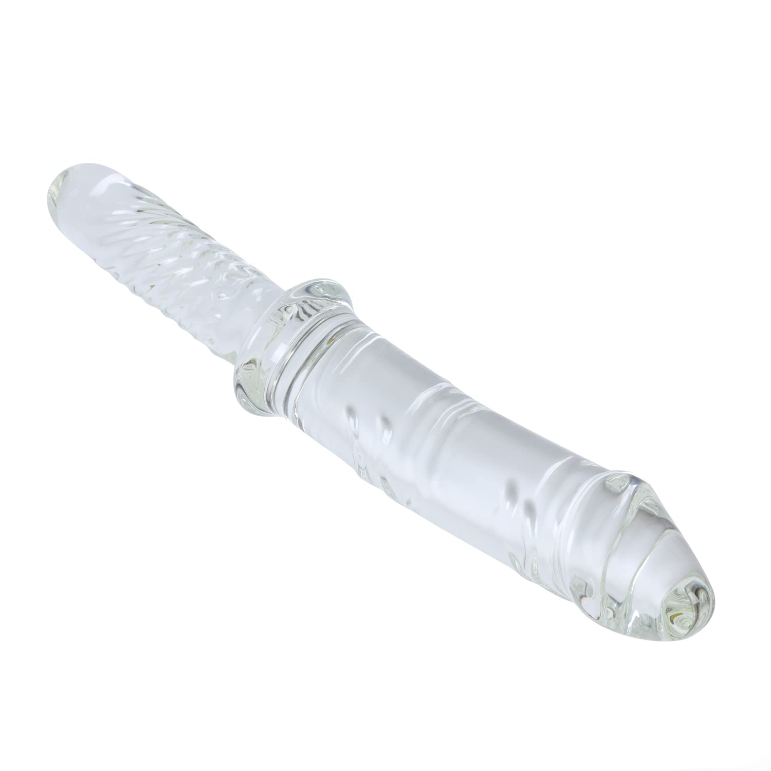 11.4" Large Clear Glass Dildo Crystal Penis Glass-Uxolclub
