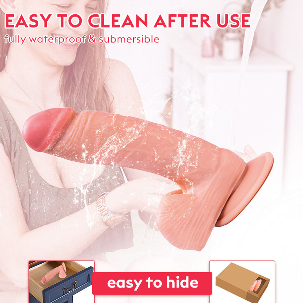 Vibrating Dildos Extra Large Telescoping Thrust Allovers Dildo-Uxolclub