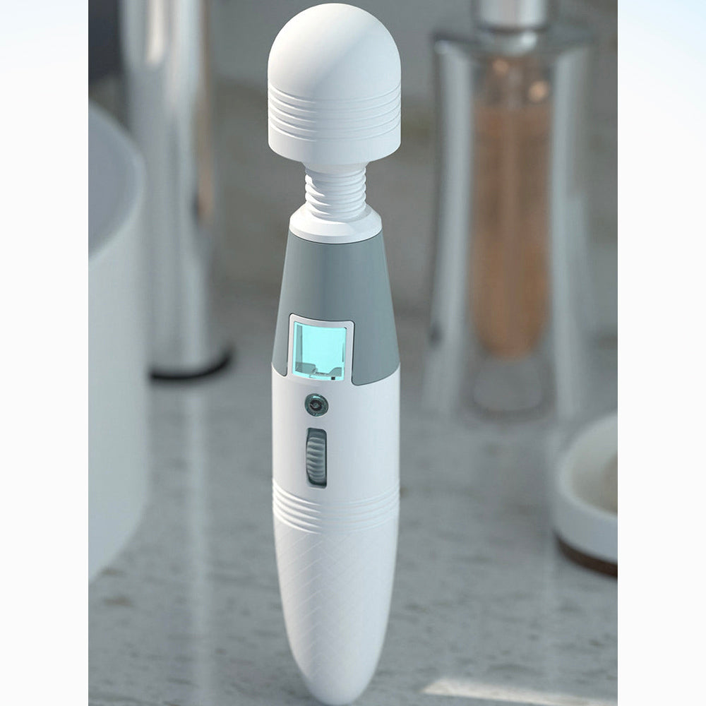 Rotating Magic Wand Massager Female Clit Stimulation-Uxolclub