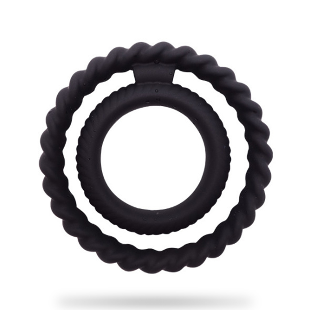Silicone Double Ring For Couple Sex Penis Ring