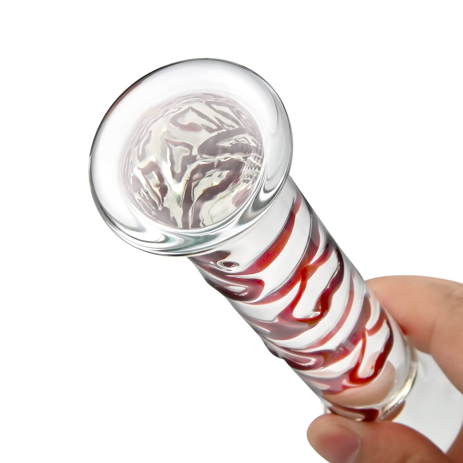 Glass Pleasure Wand with Mushroom Tip-Uxolclub