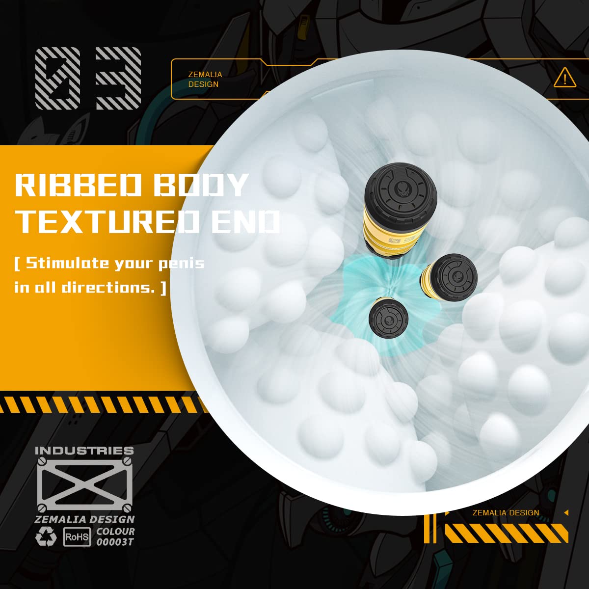 Capsule No. 3 Men's Pleasure Stroker Masturbation Cup-Uxolclub