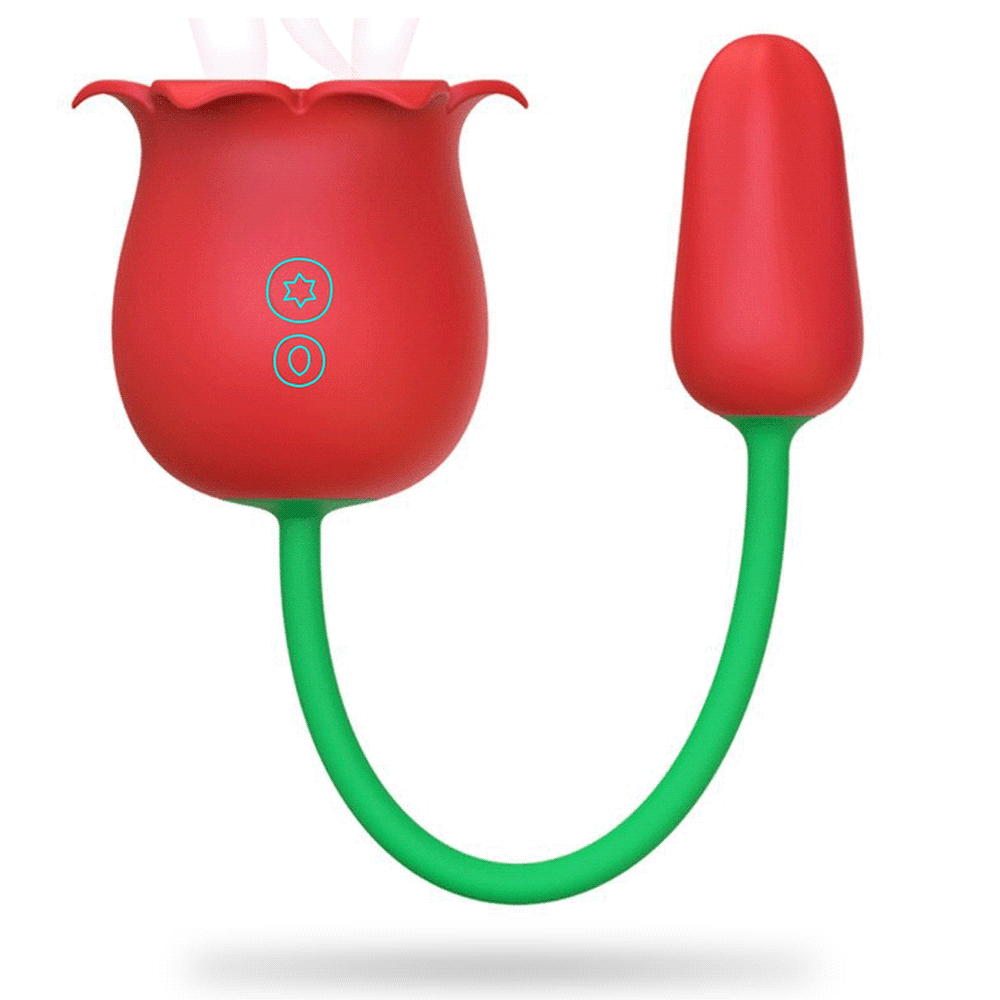 Rose Vibrator Stamen Vibrating Suction Clitoral Massage Vibrating Egg