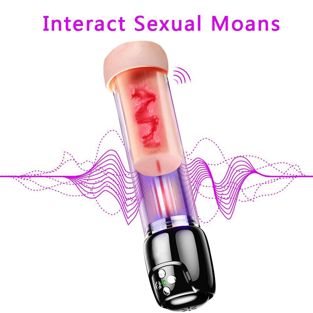 Strong Sucking Masturbation Cup, with Water Flow Bubble Sucking-Uxolclub