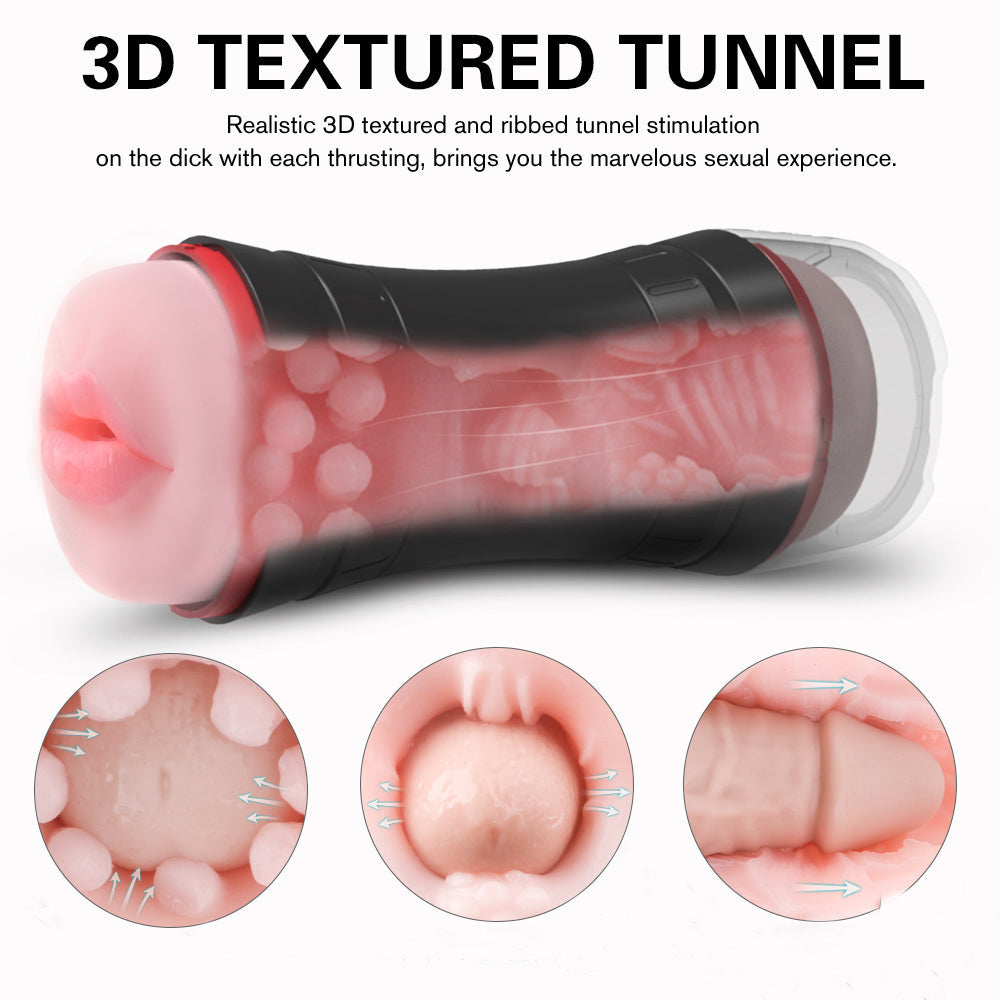Double Head Vacuum Silicone Sucking Masturbation Cup-Uxolclub