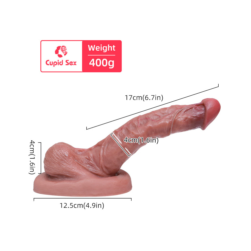 Thickened Suction Silicone Dildo Free Bending Allovers Dildo-Uxolclub