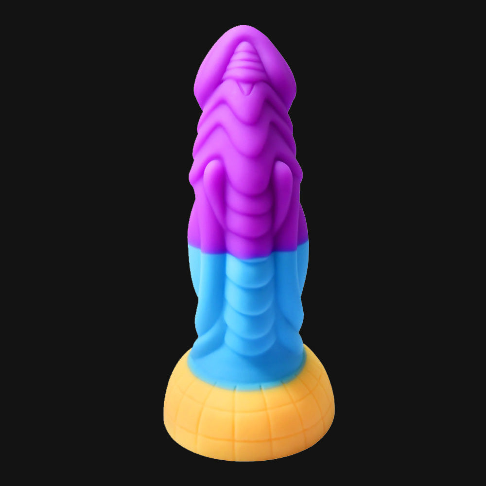 Thick Rainbow Dildo Heterosexual Fantasy Alien Dildo-Uxolclub
