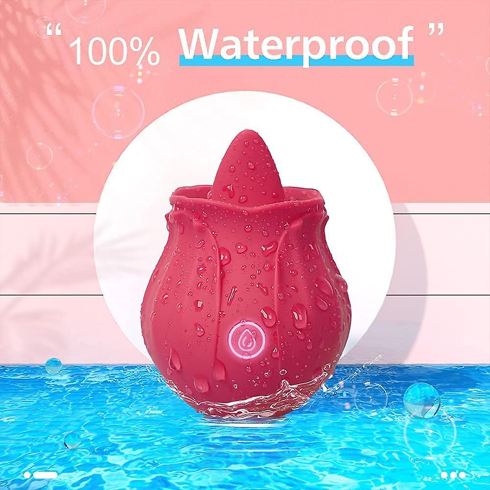 Rose Vibrator Series with Vibrating Tongue Vibrating Suction Sex Toys