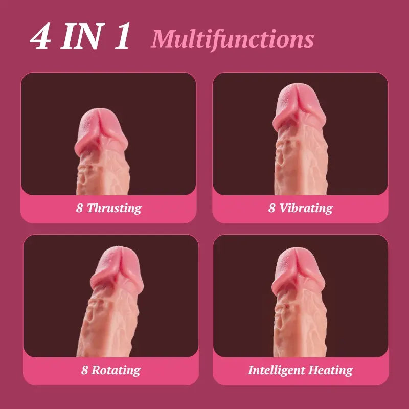 under bed sex toy storage Thrusting Rotating Heating Suction Cup Dildo G-Spot Vibra main image 0