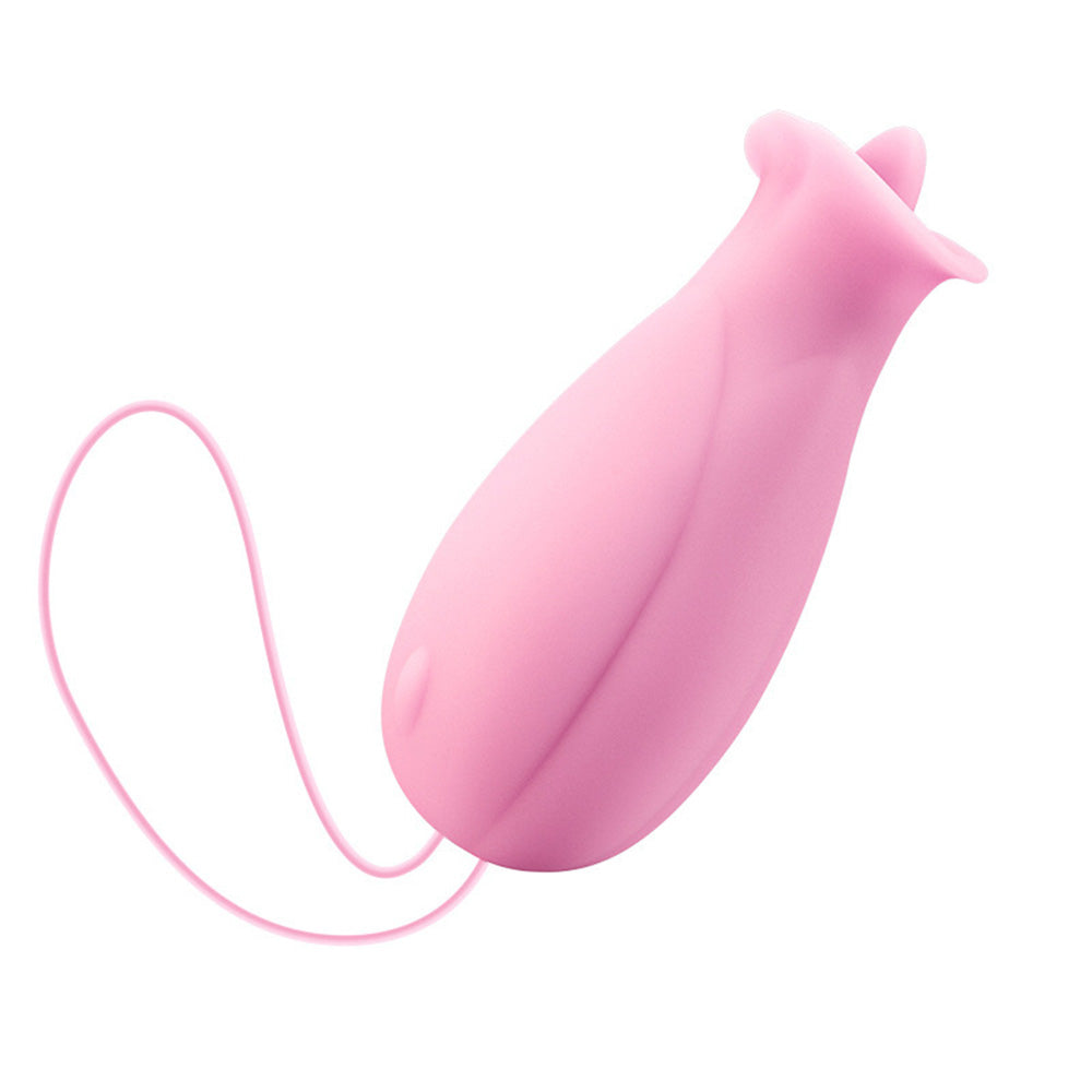 Pink Rose Vibrater Wireless Remote Masturbation Nipple Vibrator-Uxolclub