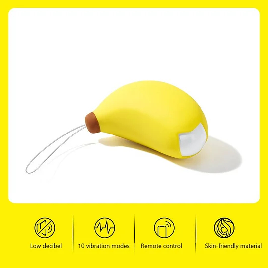 Banana Vibrating Egg Remote Control Massager-Uxolclub