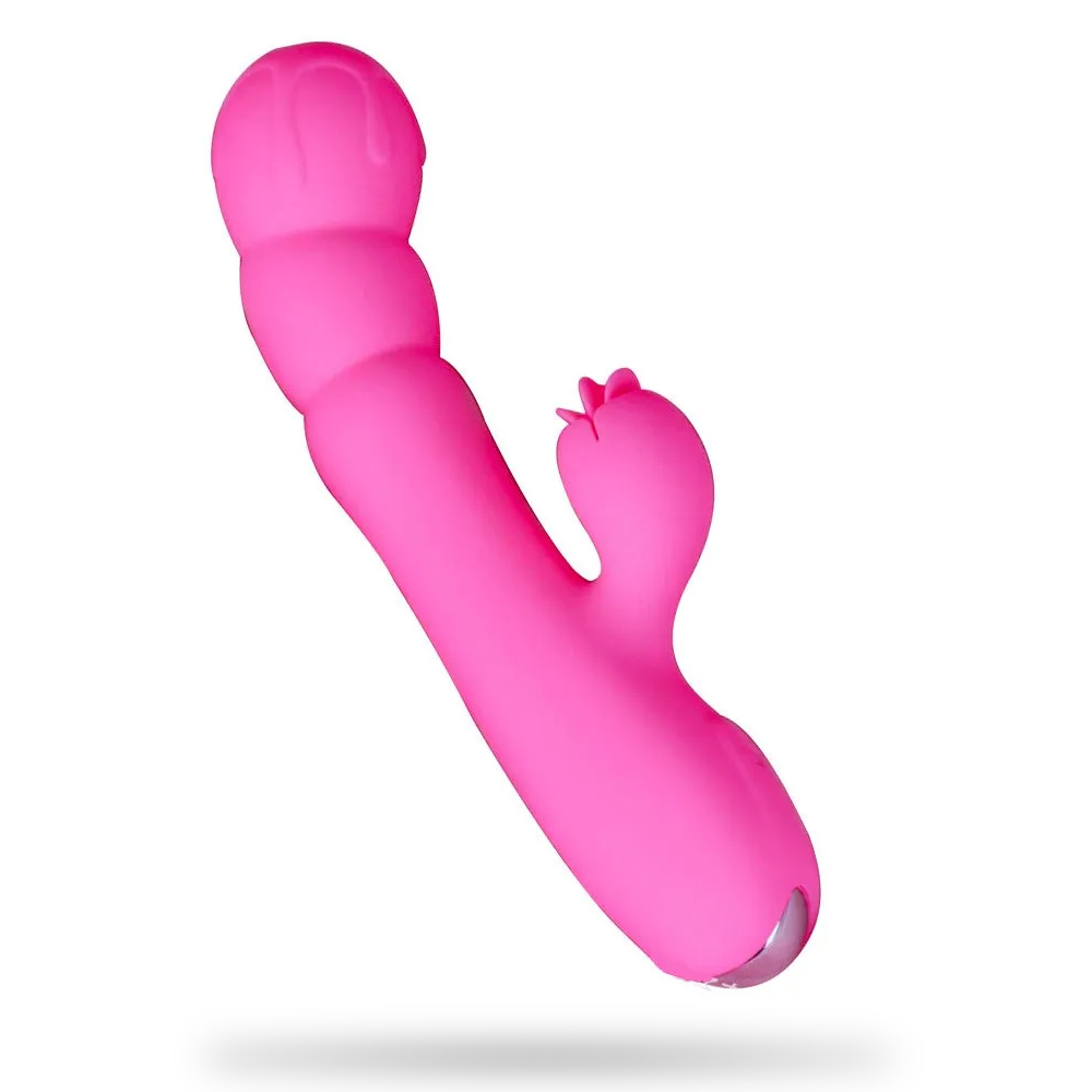 Electric Tongue Vibrator - Female Masturbators Tongue Licking Pink Dildo