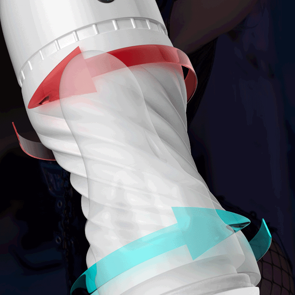 White VortexPro 10 Vibration Sucking Automatic Male Masturbator Cup White VortexPro 10 Vibration Sucking Automatic Male Masturbator Cup