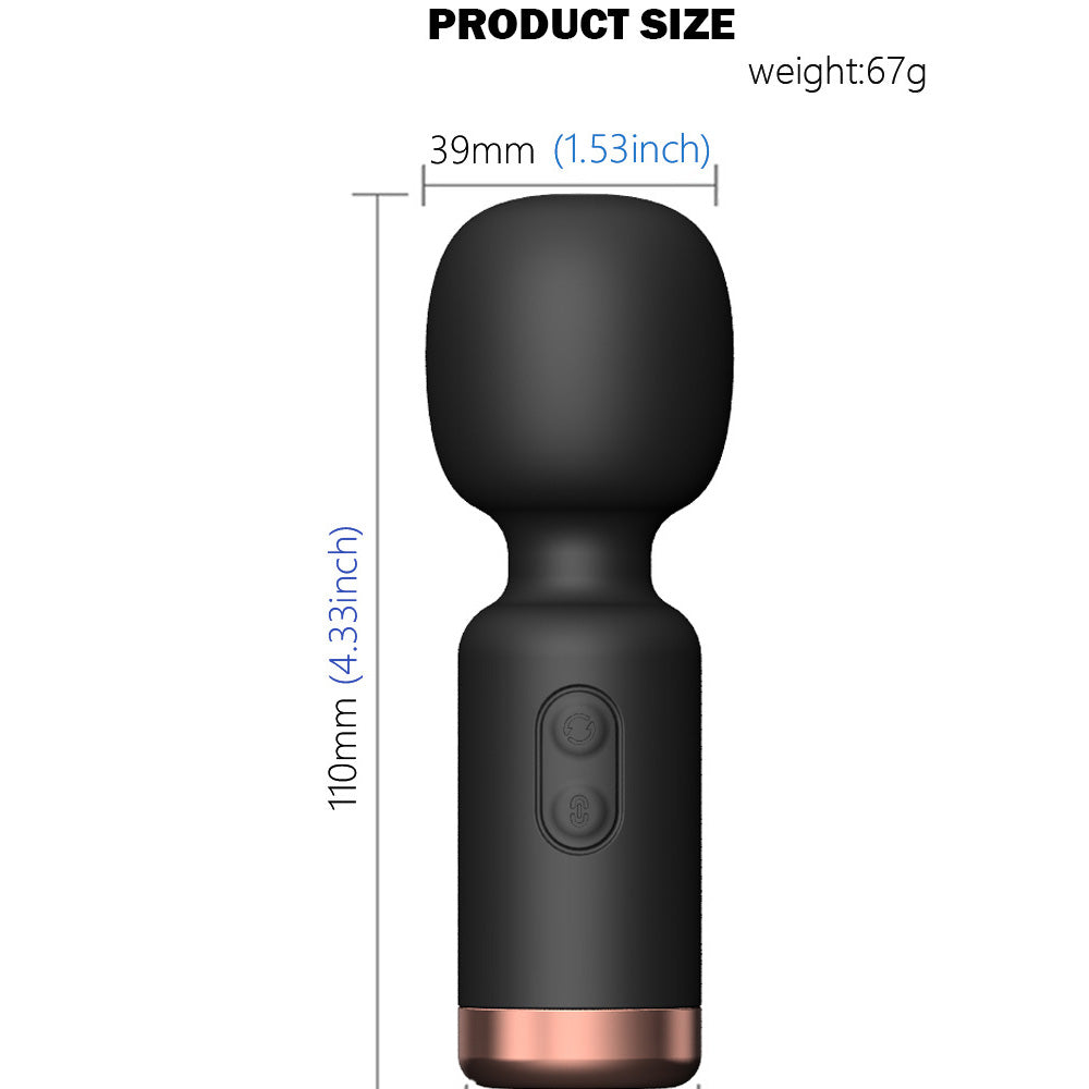 Rechargeable Mini  Stick Waterproof Silicone New Magic Wand-Uxolclub