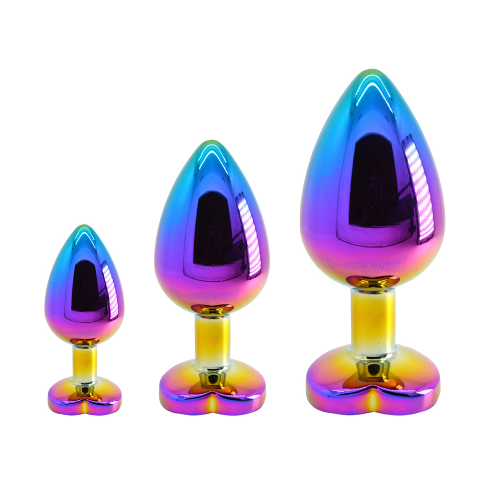 Metal Butt Plug - Anal Toying Colored Stainless Steel Metal Butt Plug-Uxolclub