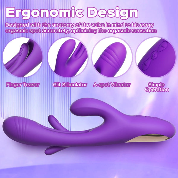 Bora - Rabbit Tapping G-spot Stimulator Womens Vibrator