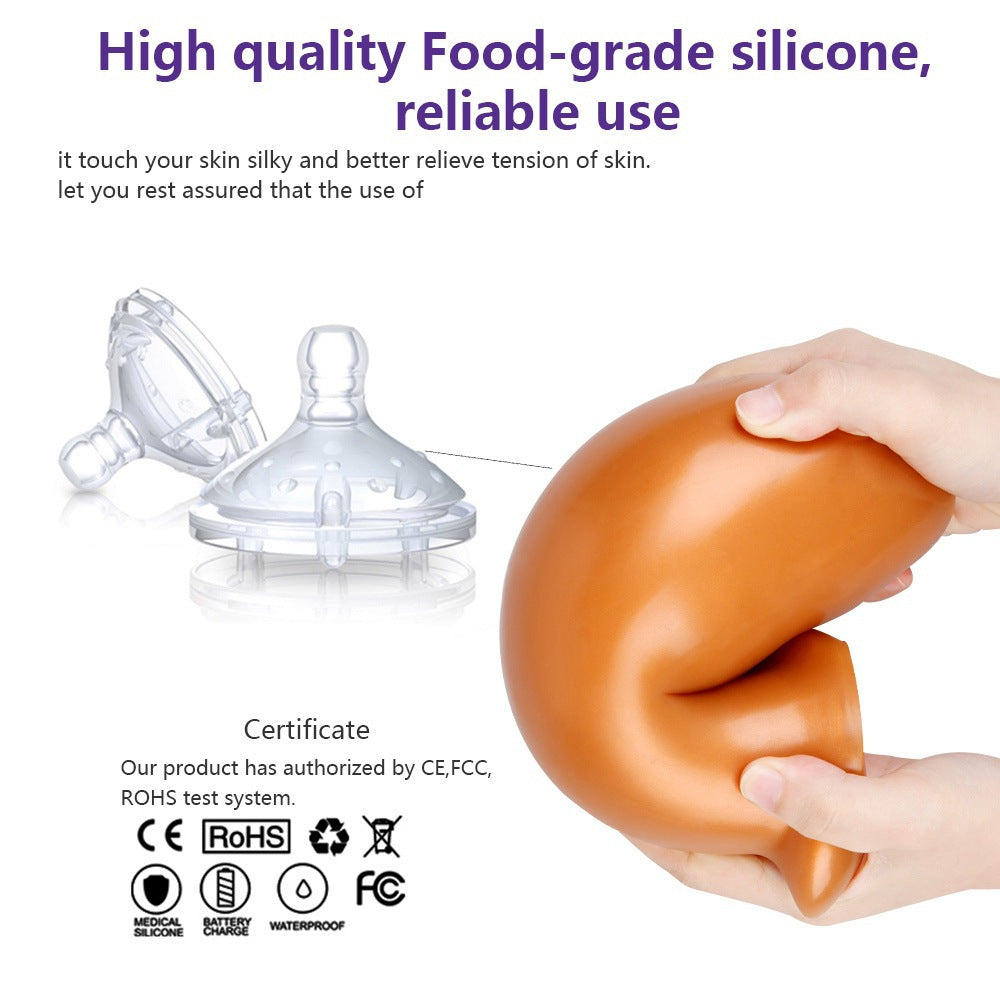 Dragon Egg Silicone Butt Plug Unisex Thrusting Butt Plug-Uxolclub