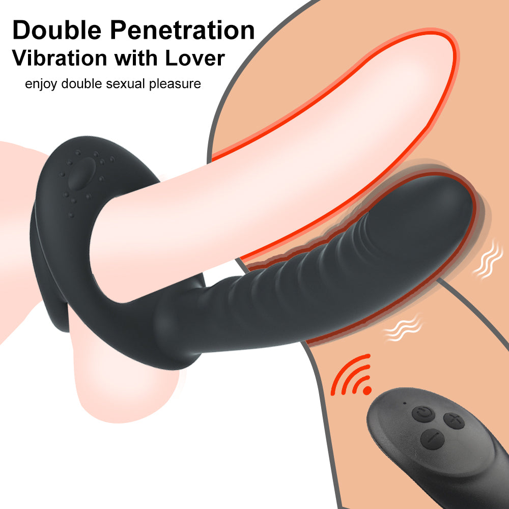 Single Ring Lock Sperm Anal Plug Retractable Prostate Massager-Uxolclub