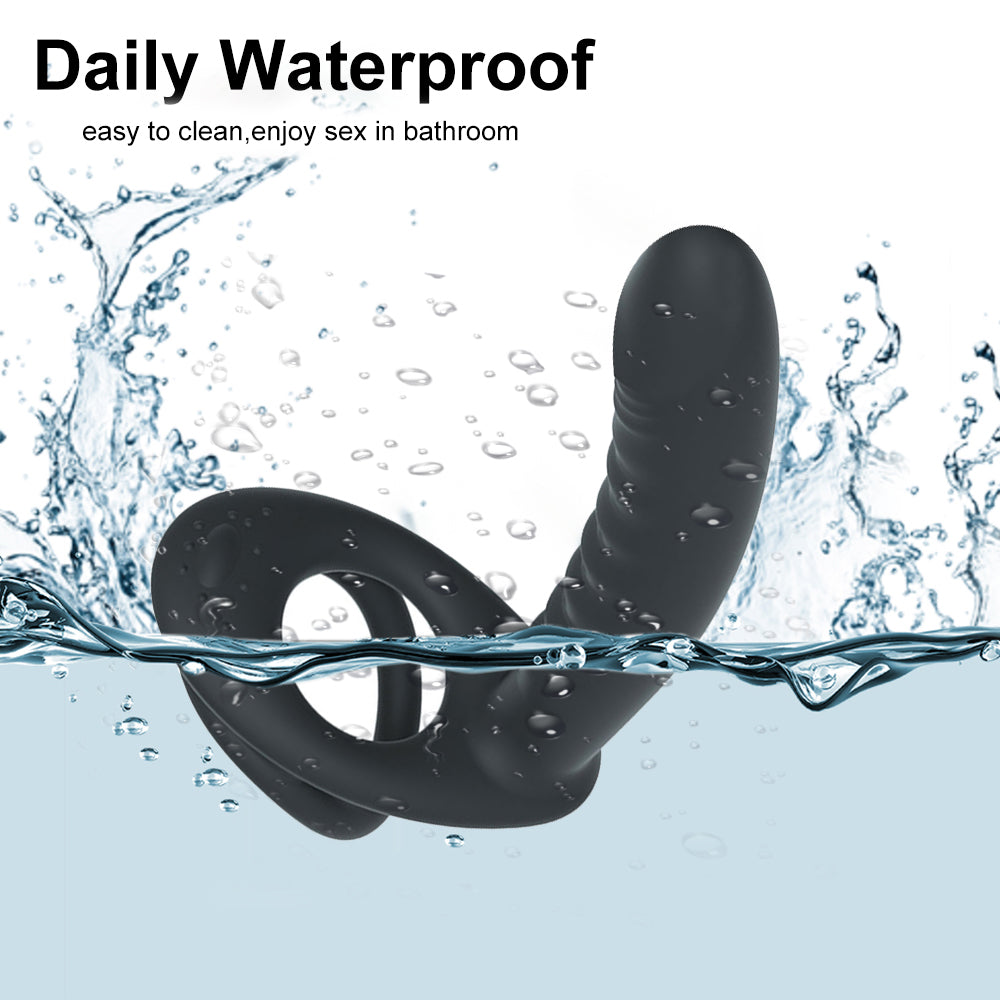 Single Ring Lock Sperm Anal Plug Retractable Prostate Massager-Uxolclub