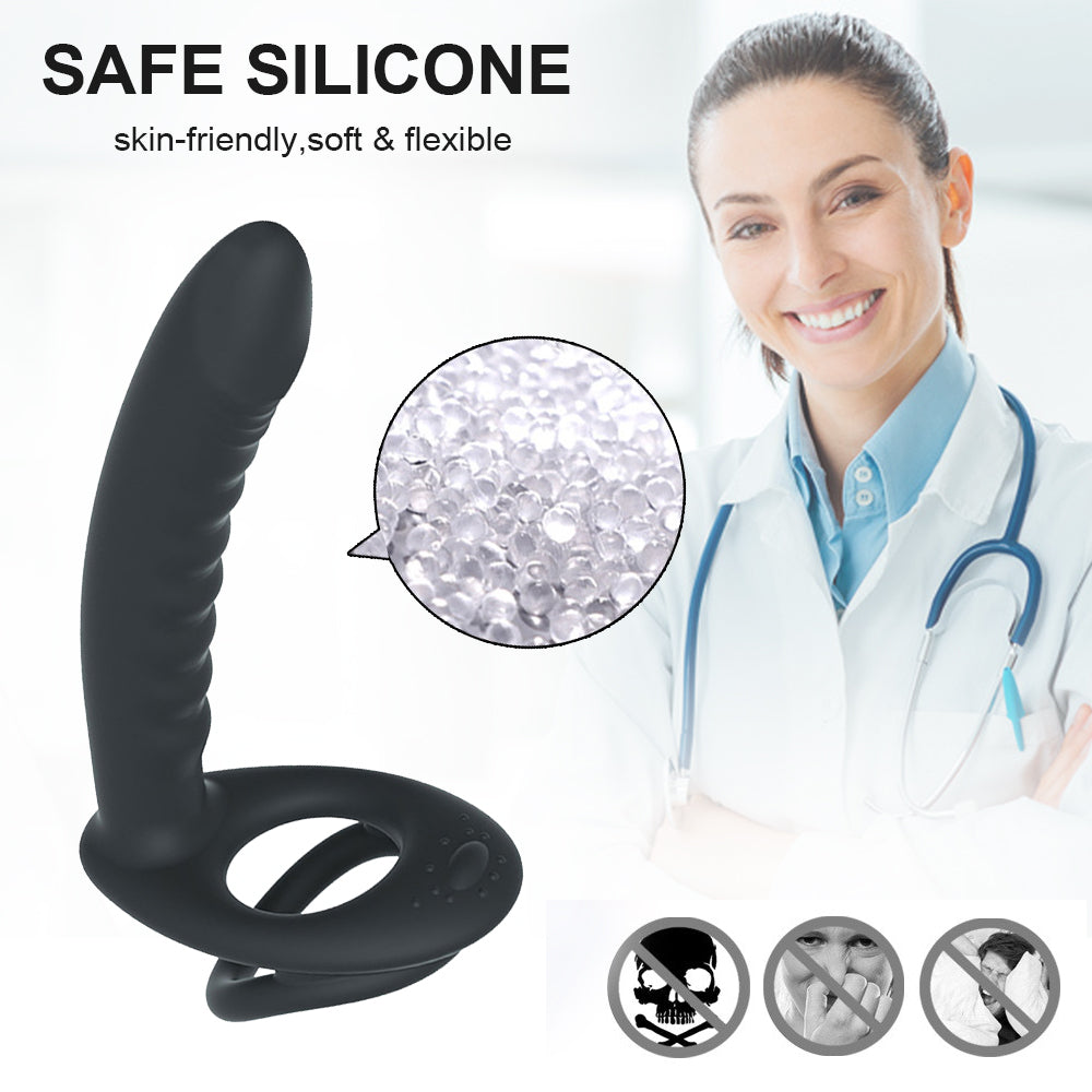 Single Ring Lock Sperm Anal Plug Retractable Prostate Massager-Uxolclub