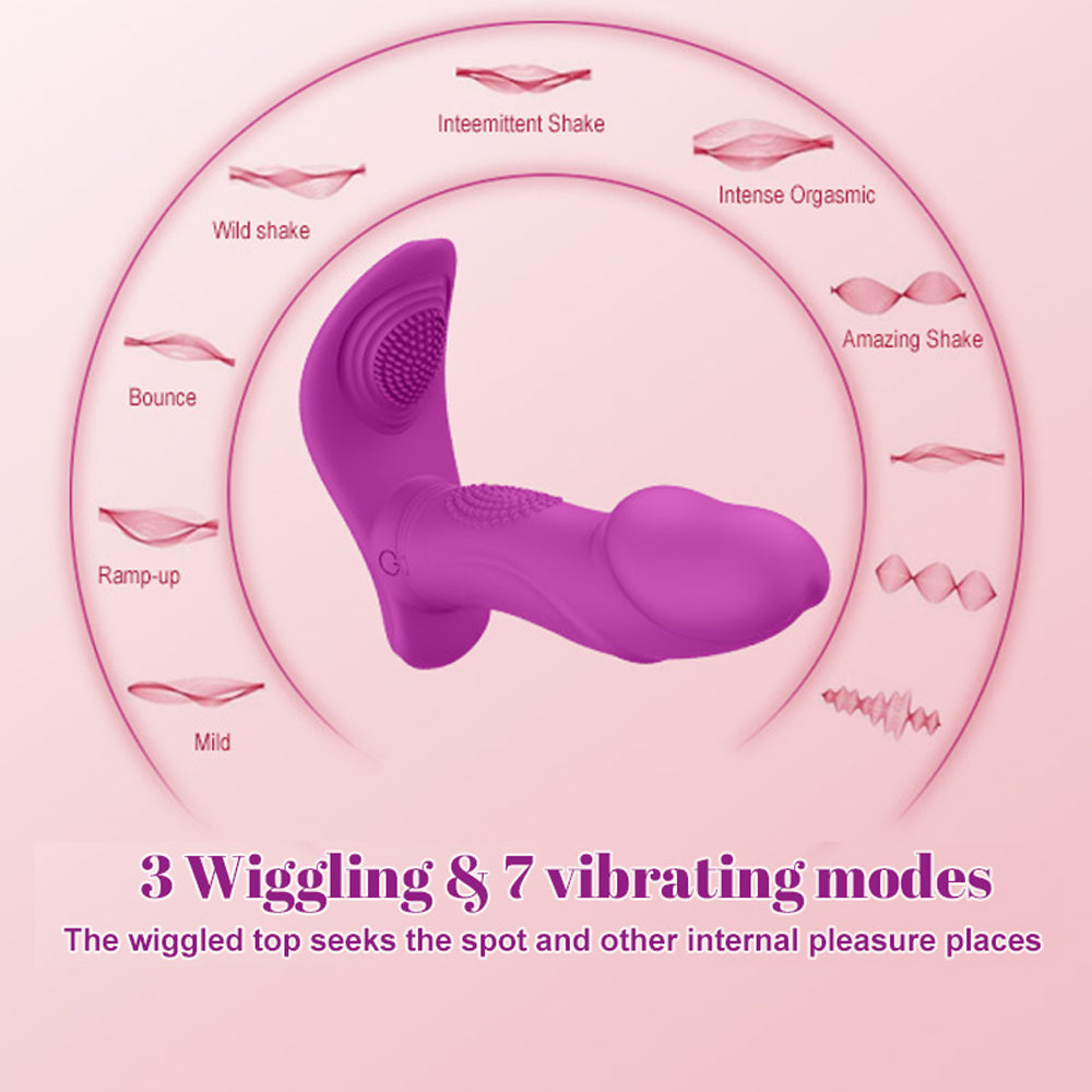 Wireless Remote Control Vibrating Dildos Female Wearable Vibrators-Uxolclub