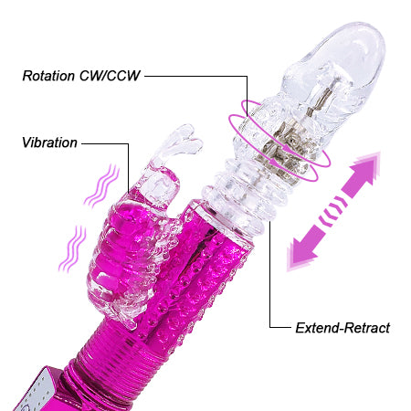 Telescopic Vibration Ball 12 Ffrequency Vibration Masturbator-Uxolclub
