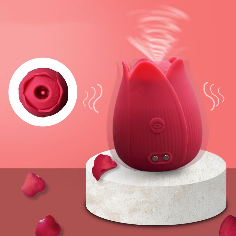 7 Modes Sucking & Vibrating Rose Vibrator Vibrating Suction for Women-Uxolclub