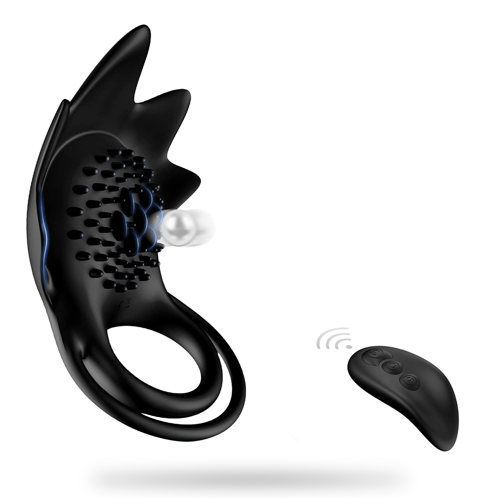 Vibrating Cock Ring with 10 Vibration Modes, Couple Penis Ring