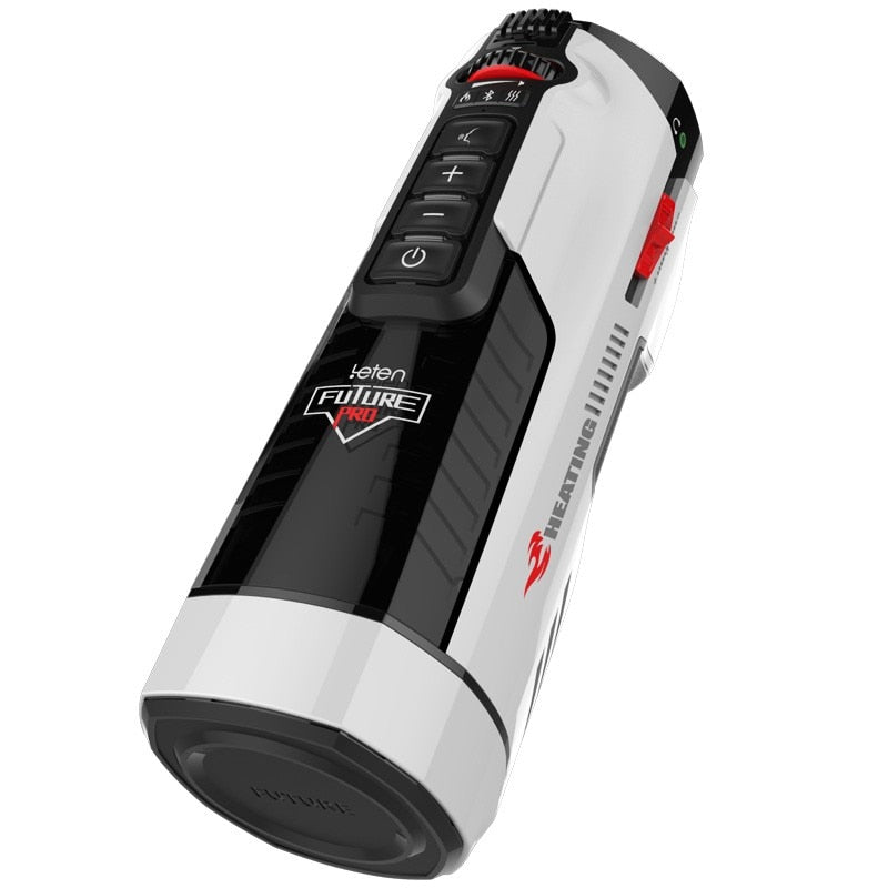 10 Sucking Mode Rotating Clamp Heated Male Masturbator