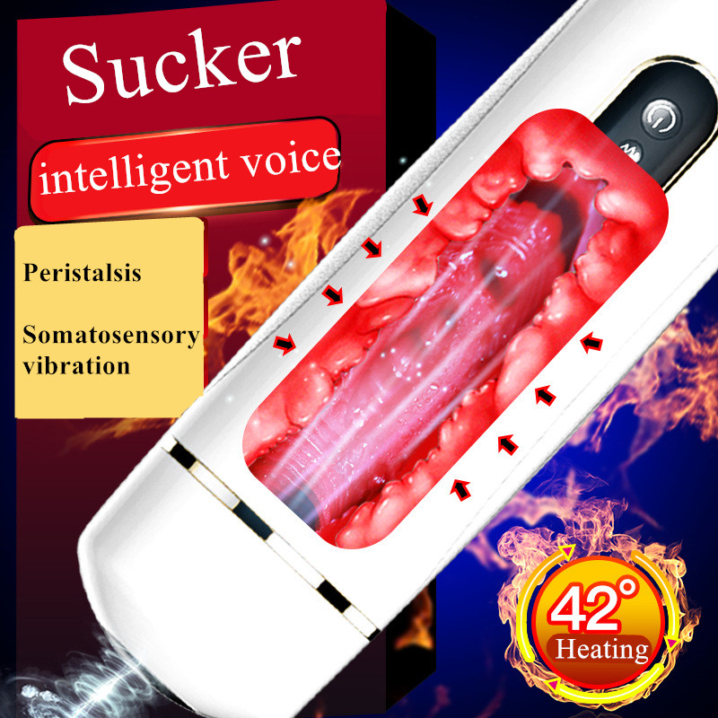 Automatic Masturbator 12 Frequency Strong Earthquake Deep Throat Sucking