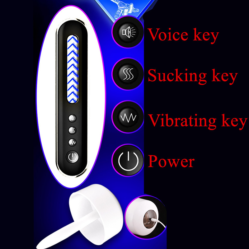 Automatic Masturbator 12 Frequency Strong Earthquake Deep Throat Sucking