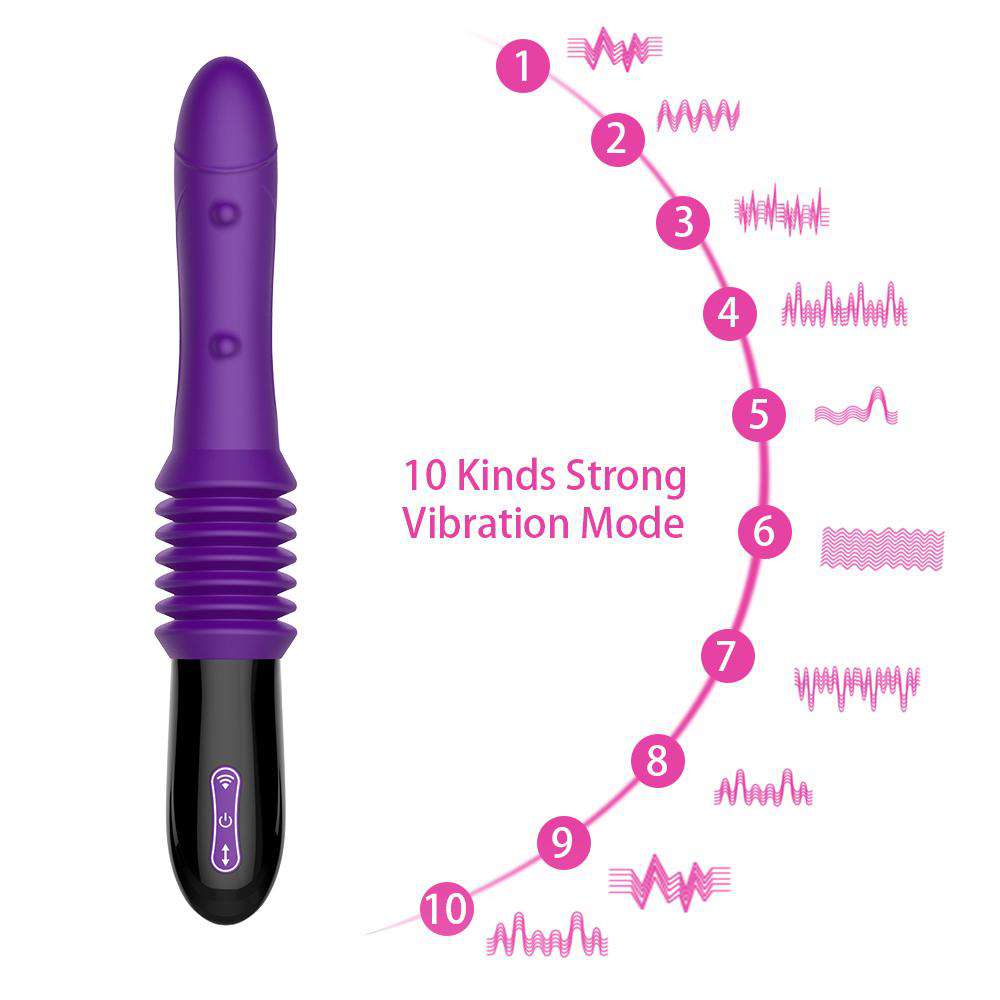 Automatic Hands Free Thrusting Dildo Vibrator G-Spot Stimulation Massager