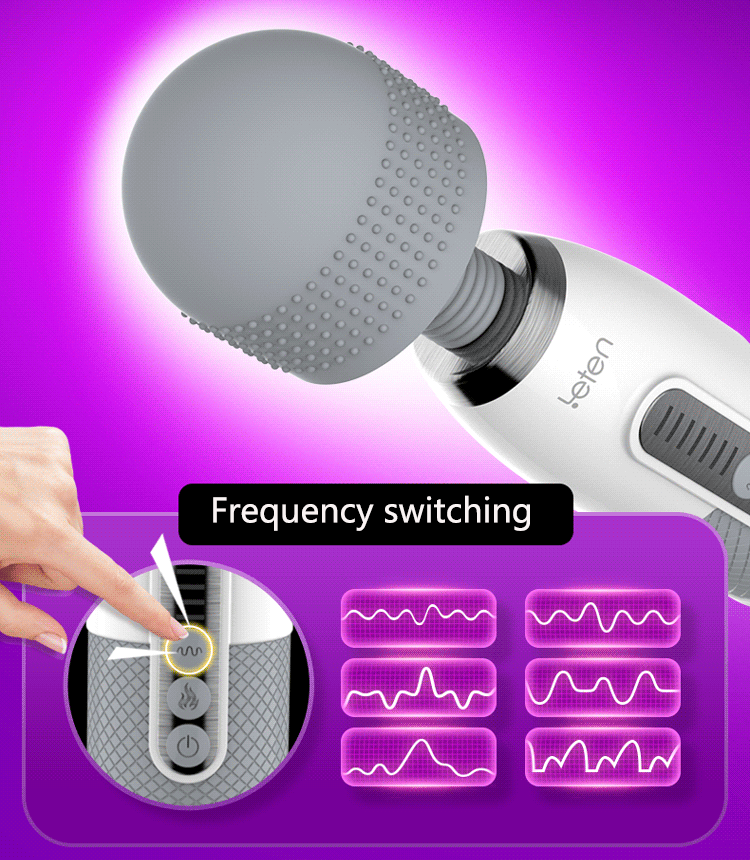 Leten Lightning Huge Big Head Magic Wand AV Stick Vibrator-Uxolclub - Best Adult Sex Toys Online Retailers