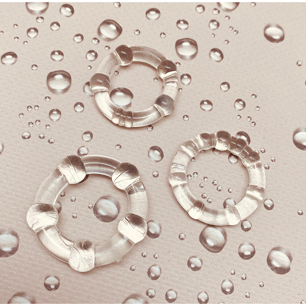 Wo-Sex Ring Set Of 3 Transparent Rings