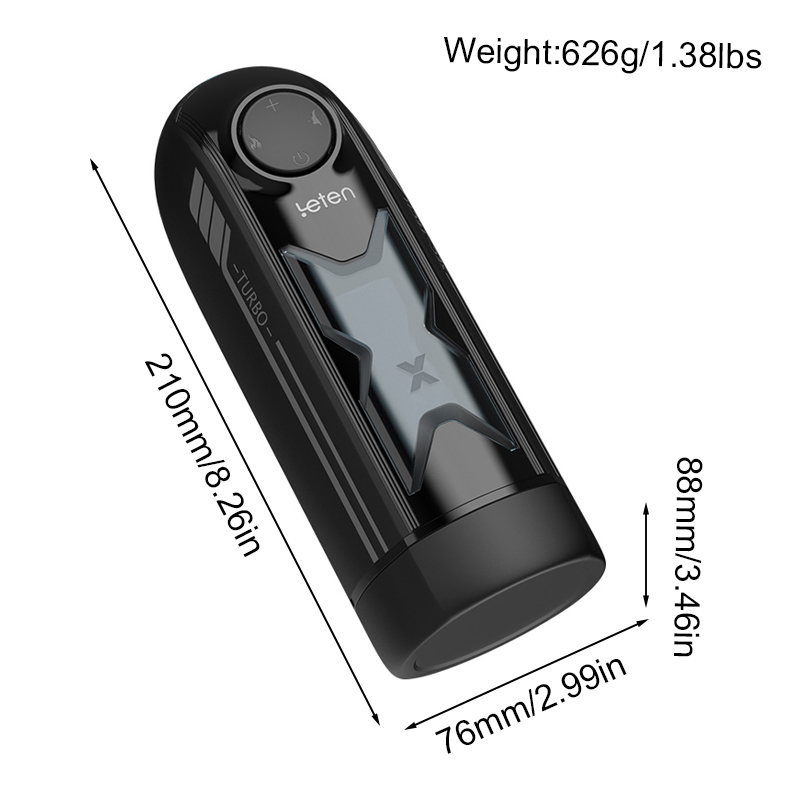 Leten X-Turbo 700 times/Min Electric Piston Heated Male Masturbator